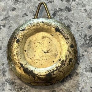 Vintage Gold Colored Clock Pendulum Bob 1 5/8 inches
